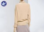 Neck Seam Slit High Neck Sweater Women's , Oversized Pullover Sweater Casual