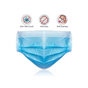 China Three Layers 3 Ply Disposable Face Mask Sterility Anti Pollution Dust Mask factory