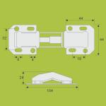 OEM factory Billiards hinge cold rolled steel furniture hardware hinge