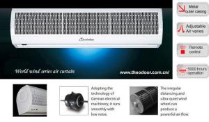 China Remote Control World wind Residential Over Door Air Curtain For Restaurants factory