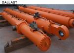 Alloy steel Industrial Hydraulic Cylinder Telescopic Piston Double Acting Dam