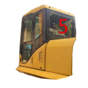 China 520mm Wide KOMATSU Cab Glass Excavator Cabin Back Side Curved Tempered Glass factory