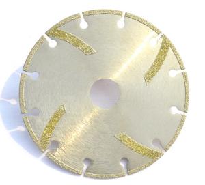 China Diamond Plated Grinding Wheels , Electroplated Diamond Disc For Stone factory