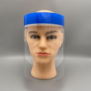 China Anti Static Disposable Face Shield Lightweight Customized PET Logo Sponge factory