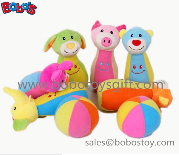 7" Plush Baby Farm Friend Bowling Ball Toy Stuffed Animal Style Kids Bowling