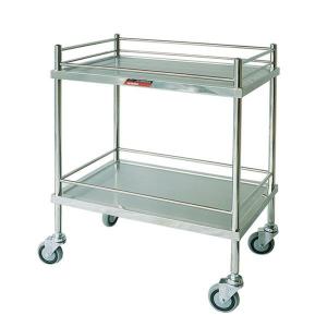 China Morning Care Nursery Medical Instrument Trolley Waste Collecting with Stainless Steel factory