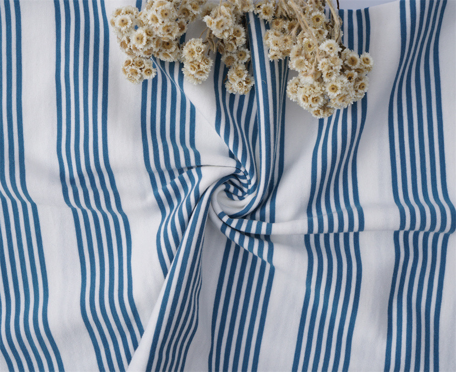 Multi-color Environmentally Friendly Striped Material Fabric For Casual Wear