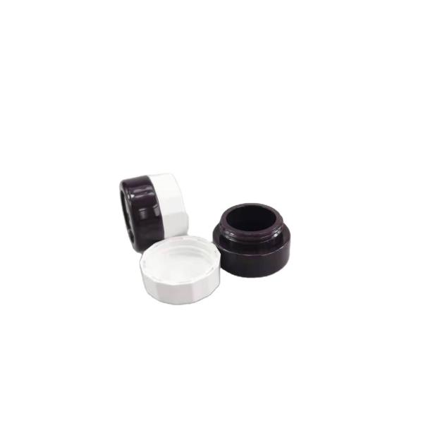 Silk-screen Printing 5g 10ml 10g 15ml 30g 1oz Plastic PP Empty Black Nail UV Gel