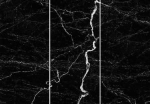 China Ararat Lighting Black Colour Marble Slab Tile For Bathroom Scratch Resistant factory