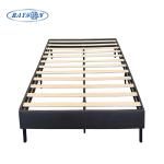 Knitted Fabric Plywood Platform Beds Frame Mattress Base Gray Color