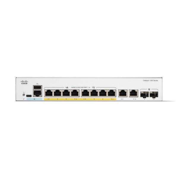 China Industrial-Grade Cisco Switch With 8-Port PoE+ & Gigabit Fiber C1300-8FP-2G factory