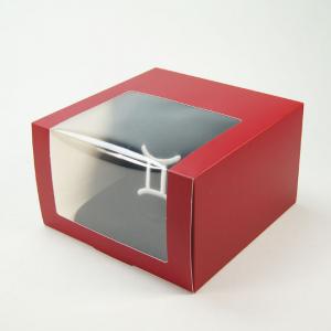 China Reusable Cookie Dessert Packaging Box Clear Window Paper Cupcakes Boxes With Inserts on sale