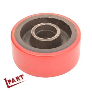 China Forklift Drive Wheel Red Color Polyurethane Balance Wheel 150x60x47mm factory