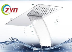 China 230x530mm Solid Square Ultra Thin Brushed 304 Stainless Steel Waterfall Shower Sprinkler Head factory