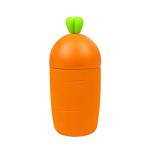 300ml Cartoon Shaped Kids Glass Water Bottle , Glass And Silicone Water Bottle