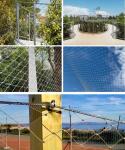Strong Durable 316 Stainless Steel Rope Wire Mesh 100x100mm For Stair Railing
