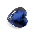 Gems Loose Gemstone Heart Cut 3x3mm To 10x10mm 33# 34# Blue Sapphire Synthetic