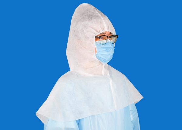 White PP Non-Woven Surgical Disposable Head Cover Disposable Surgical Muslim