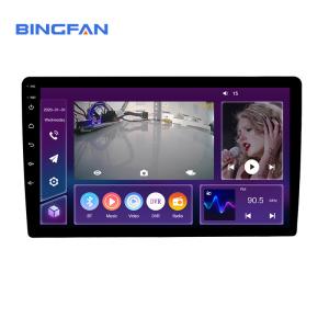 China Universal 10.1&quot; Android11 4-Core 2+32 Double Din Car Radio CarPlay Android Auto GPS WIFI Hifi EQ FM AM RDS BT Car Stereo factory