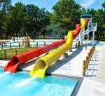 Double Twist Hotel Water Slide Aqua Park Spiral Swimming Pool Slide 5.0m Height