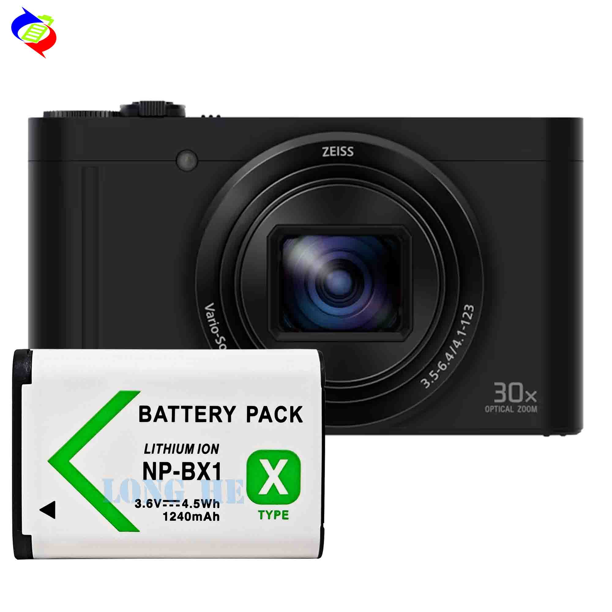 1240mAh 4.5V Rechargeable Battery for Sony DSC-RX100 DSC-WX500 DSC-HX400 ZV-1 Camera