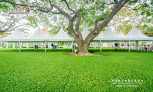 China Hajj Pagoda Tent / Ramadan Tent with High Peak Tents for Catering and Stay Place factory