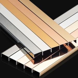 China U Shape 201 Stainless Steel Tile Trim For Building Wall Decoration factory