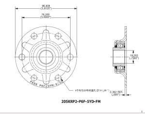 China 205KRP2-6PF Double Seal Nonstandard Agricultural Machinery Bearing High Precision Certified ISO9001 factory