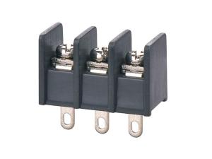 China Pitch 7.62mm Barrier Style Terminal Blocks American Standard Black Color factory