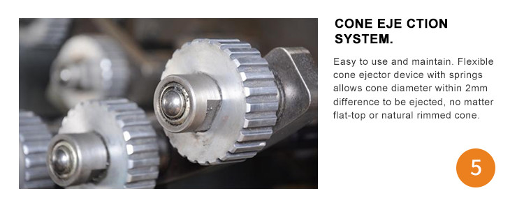 PLC 14kg / Hour Sugar Cone Making Machine Egg Roll Forming Machine