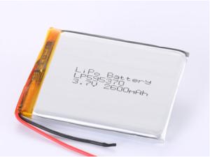 China LP595370 3.7V 2600MAH li ion battery manufacturers 1 Year Shelf Life Lithium Polymer Rechargeable Battery for OEM Compatibility factory