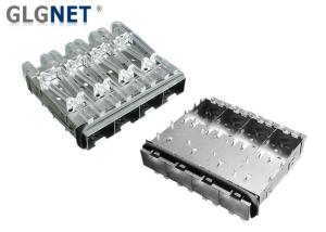 China Press Fit 1 X 4 Ports SFP Solutions Elastomeric Gasket Light Pipe Sfp Cage Pinout factory