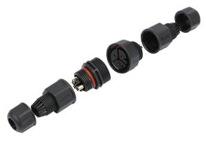 China Circular PVC Jacket Waterproof Cable Joints IP68 Cable Connectors factory
