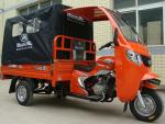 Gasoline Cabin 150CC Cargo Motor Tricycle with Front and Rear Cover for Adult