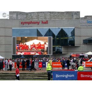 10000 Dots P10 Stage LED Screens , Lightweight Tri Color LED Message Board