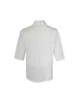 195GSM Three Quarter Sleeve Shirts White Japanese Style Wrinkle Free With Ties