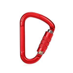 China Customization Color Aviation Aluminum 7075 Carabiner Heavy Industry Climbing Accessory factory