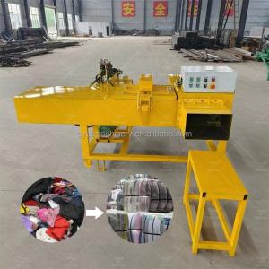 China Automatic Press Baler for Old Clothes Horizontal Hydraulic Carton Compress Baler Machine factory