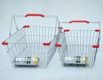 Chrome Plated Supermarket Wire Baskets Wire Shopping Basket For Grocery Store