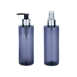 China 250ml Purple cylindrical smoothwith Silver pump/spary for shampoo lotion bottle factory