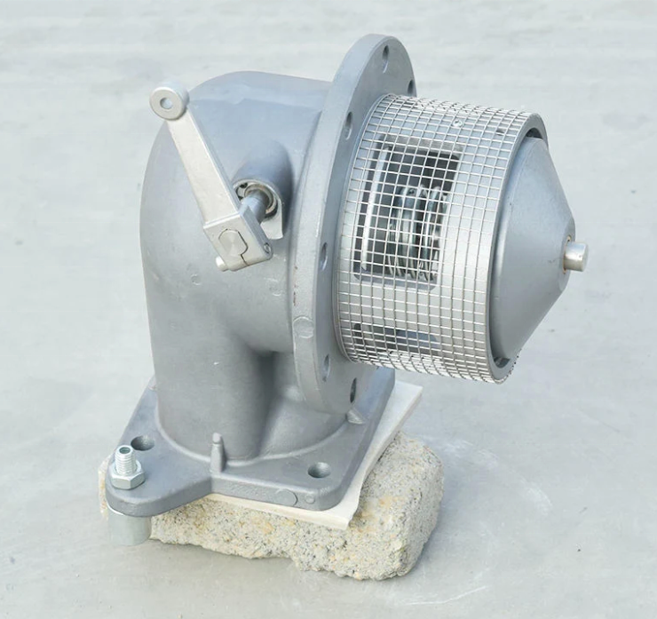 Aluminium Alloy Tank Truck Emergency Closing Bottom Tank Valve Manual Subsea Valve 5.3kg