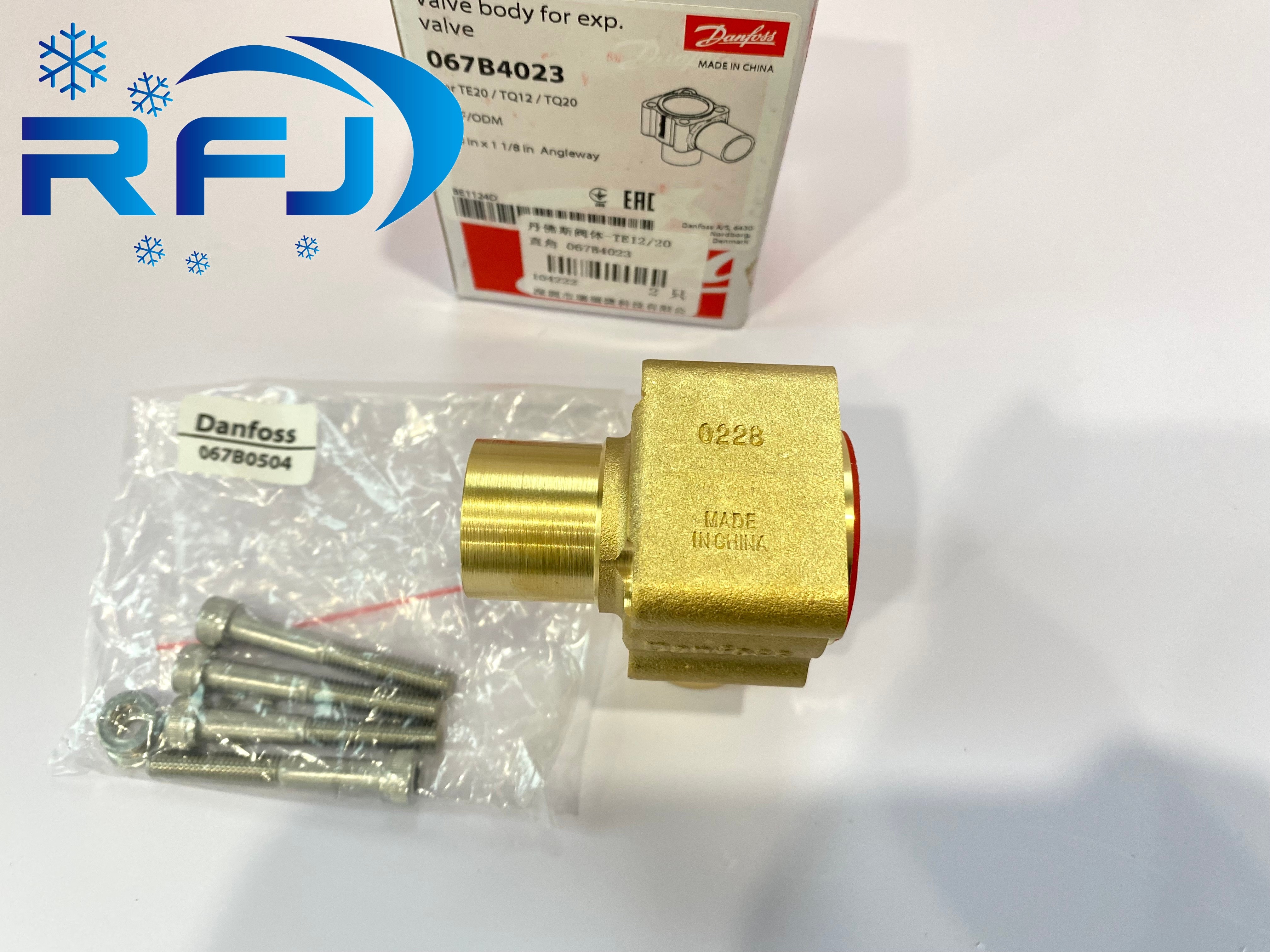 Thermostatic expansion valve body Danfoss TE 12/TE 20, 7/8"-11/8" 067B4023