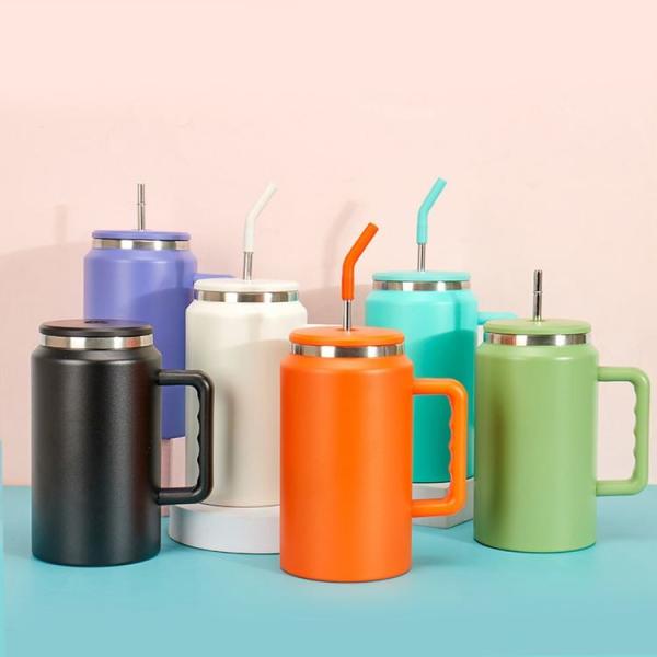 Custom Colors Food Grade 50 Oz Stainless Steel Tumbler Vacuum Insulated Coffee