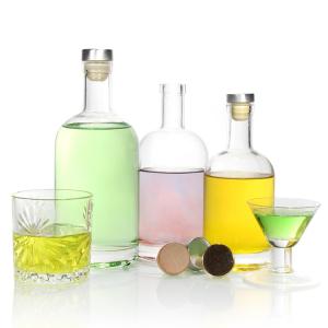 China Inventory Glass Bottles Supplier 750ml Heavy Glass Liquor Bottles For Vodka Low-Priced factory