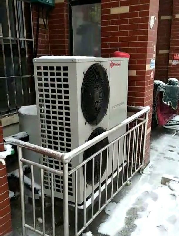 21KW Air To Water Heat Pump 6P Side Blowing Air Source Heat Generation