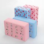 3x6x9'' blue purple colours EVA foam yoga block& yoga brick with shrink film