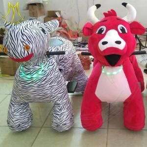 China Hansel entertainment electric game machine animal large plush ride toy factory