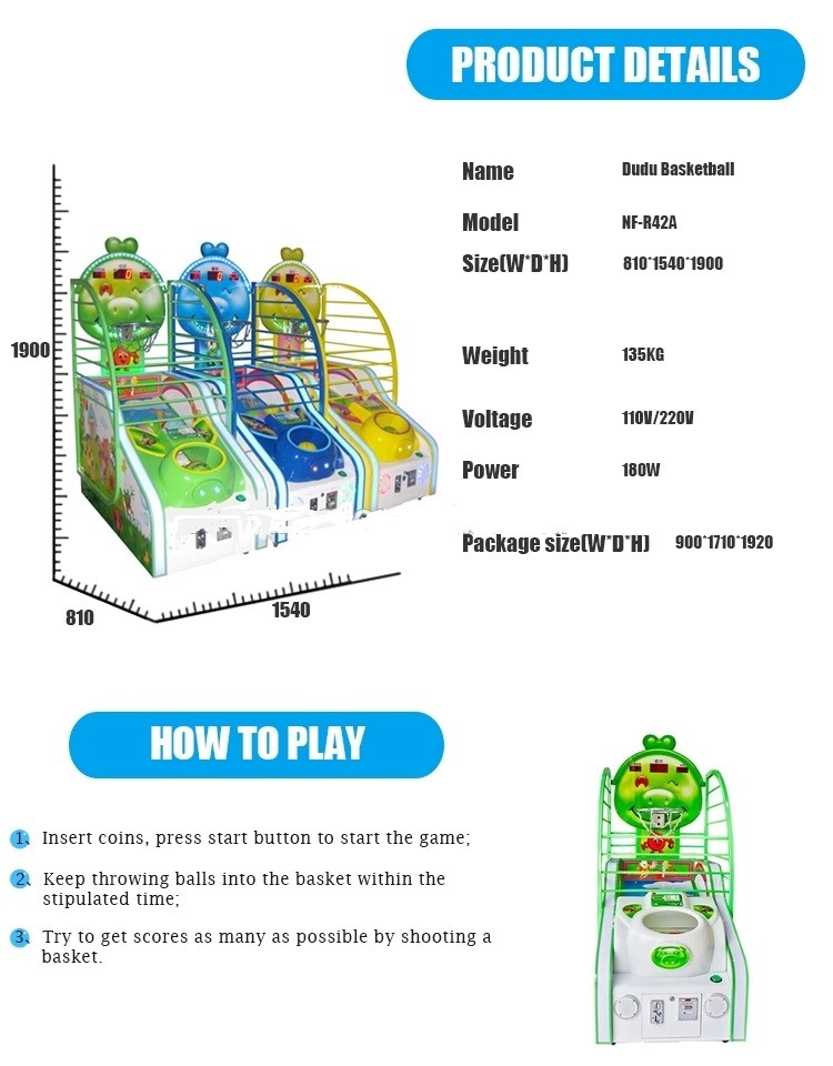 Lottery Basketball Shooting Game Machine 110V / 220V Voltage Metal Material