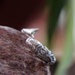 Vintage Sterling Silver Mermaid Band Ring for Women (R121406)