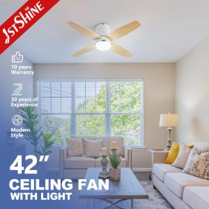 China 2- 1stshine 42 Inches Smart Remote LED Ceiling Fan with 4 Reversible Blades and Motor factory